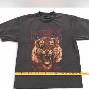 Annie Bing Graphic Tiger T-Shirt - Black